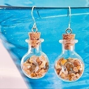 2/$29 Handmade Sandy Beach Teardrop Earrings 1.75” Boho Resort